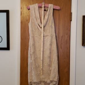 Eva Franco Sleeveless Lace Overlay Cocktail Dress